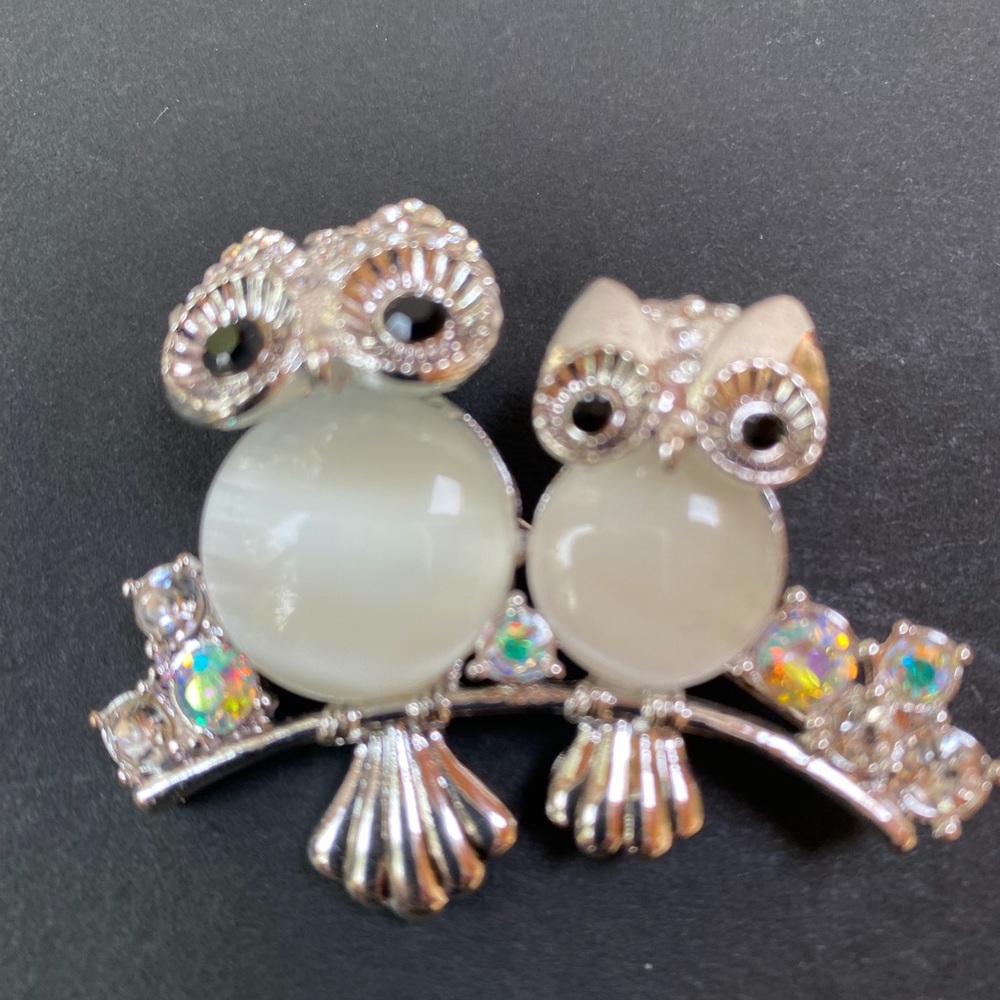 Owls brooch